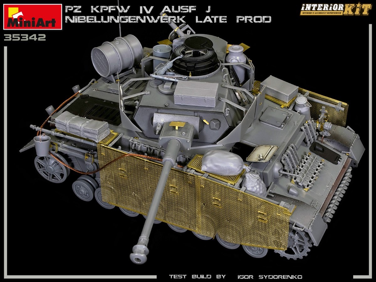 MiniArt 35342 1:35 Pz. Kpfw. IV Ausf J Nibelungenwerk Son Üretim (Ocak-Şubat 1945) Interior Kit