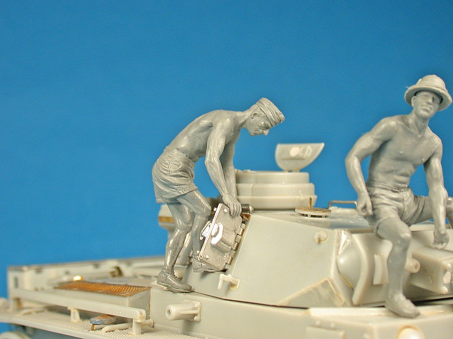 MiniArt 35278 1:35 Alman Tank Mürettebatı Afrika Korps. Özel Üretim
