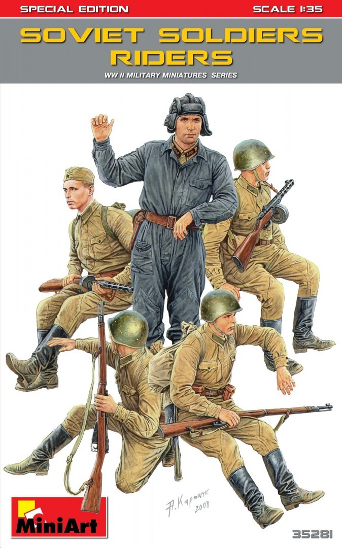 MiniArt 35281 1:35 Sovyet Süvari Askerler. Özel Üretim.