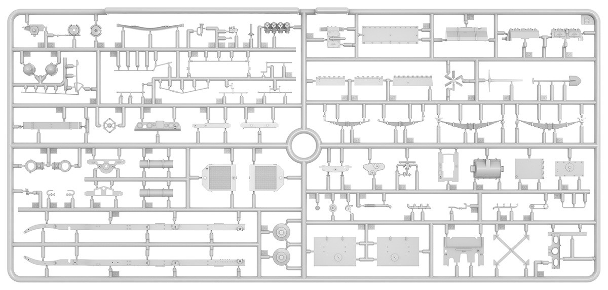MiniArt 39023 1:35 Austin Zırhlı Araç 1918 Desenli İngiliz Servis. Dunsterforce. Interior Kit