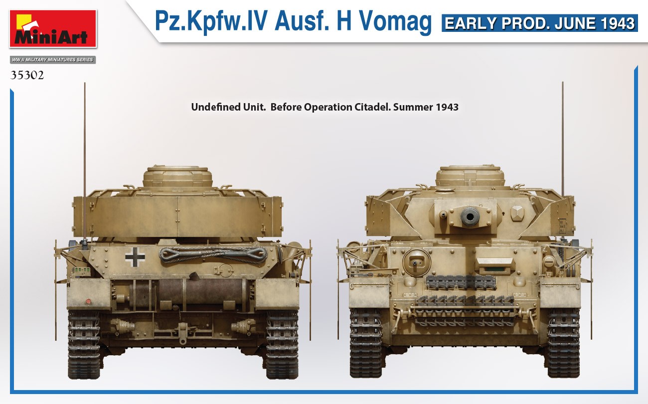 MiniArt 35302 1:35 Pz. Kpfw. IV Ausf. H Vomag İlk Üretim (Haziran 1943)