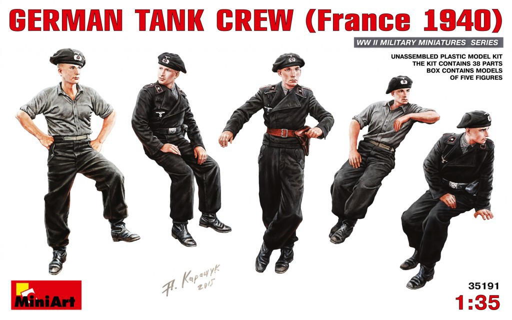 MiniArt 35191 1:35 Alman Tank Mürettebatı (Fransa 1940)