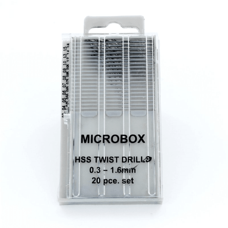 Modelcraft 20 Parçalı Microbox Matkap Seti (0,3 - 1,6 mm)