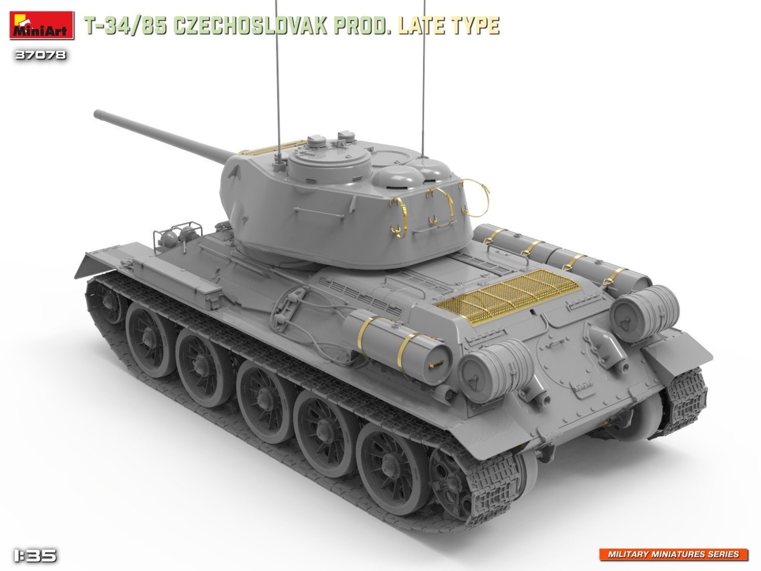 MiniArt 37078 1:35 T-34-85 Çekoslovak Üretimi Son Tip Tank Maketi