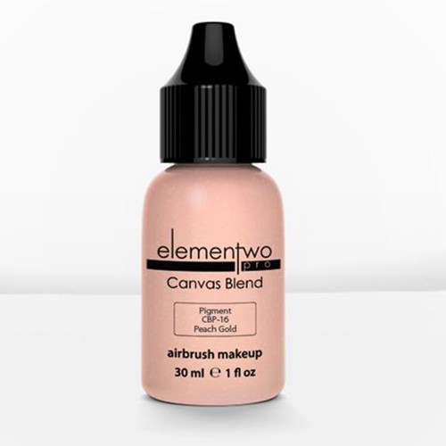 Elementwo Pro Canvas Blend Airbrush Makeup CBP-16 Peach Gold Parlak Pigment 30ml.
