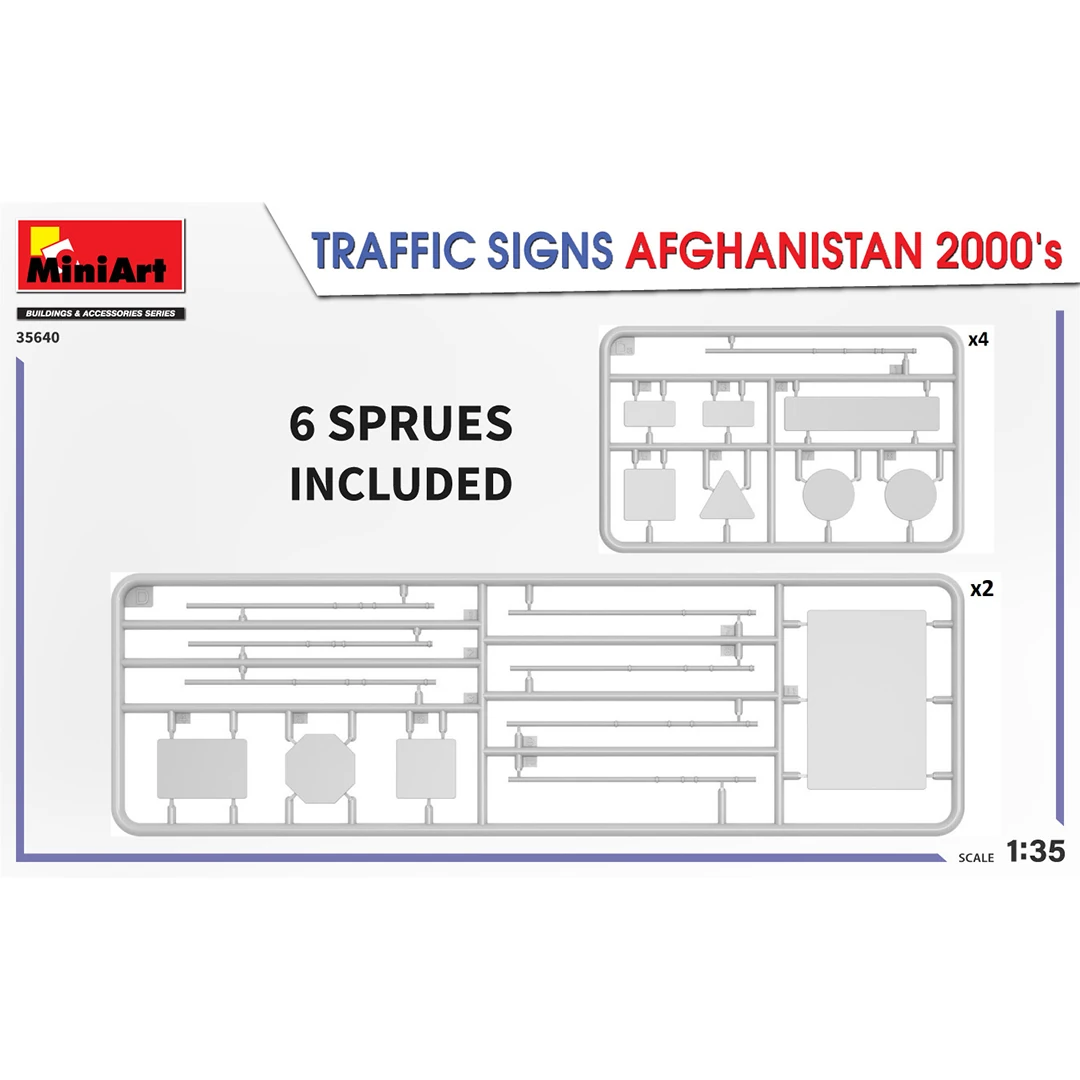 MiniArt 35640 1:35 Afganistan Trafik İşaretleri 2000ler