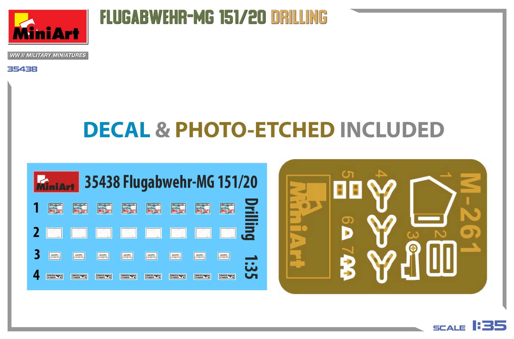 MiniArt 35438 1:35 Flugabwehr-MG 151/20 Drilling