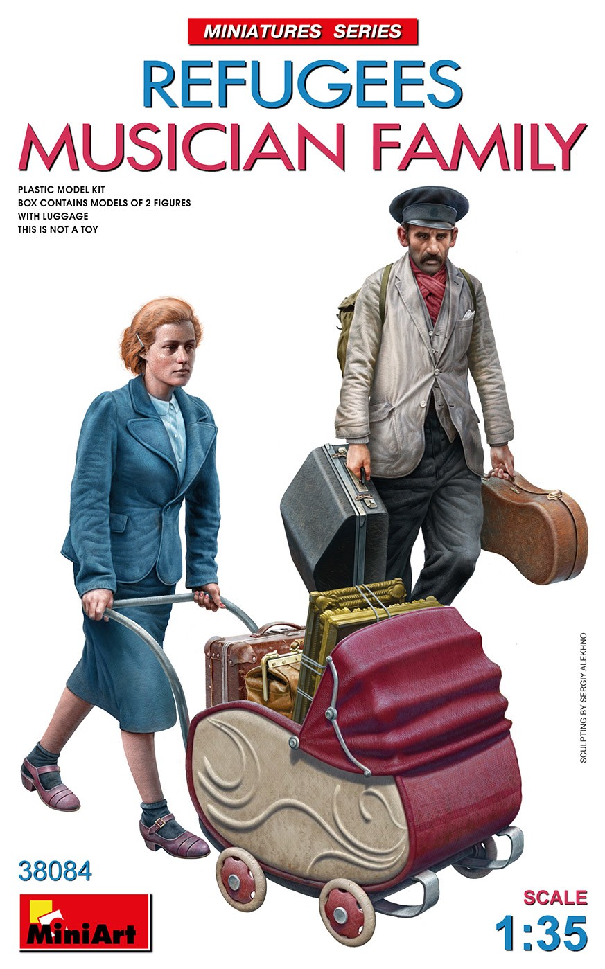 MiniArt 38084 1:35 1:35 Sığınmacılar. Müzisyen Aile