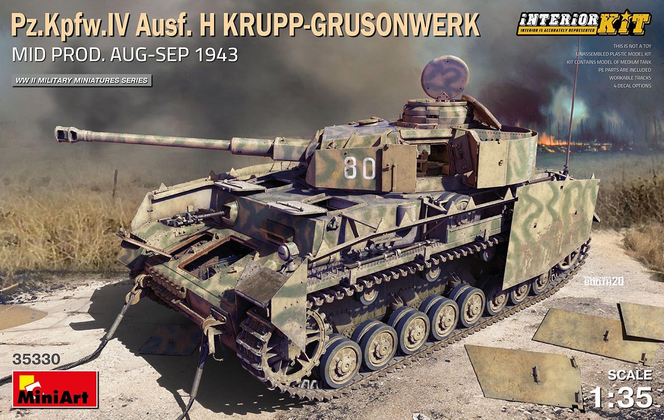 MiniArt 35330 1:35 Pz. Kpfw. IV Ausf H Krupp - Grusonwerk Mid. Prod. Ağustos-Eylül 1943 Interior Kit