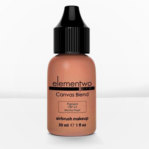 Elementwo Pro Canvas Blend Airbrush Makeup CBP-22 Mocha Pearl Parlak Pigment 30ml.
