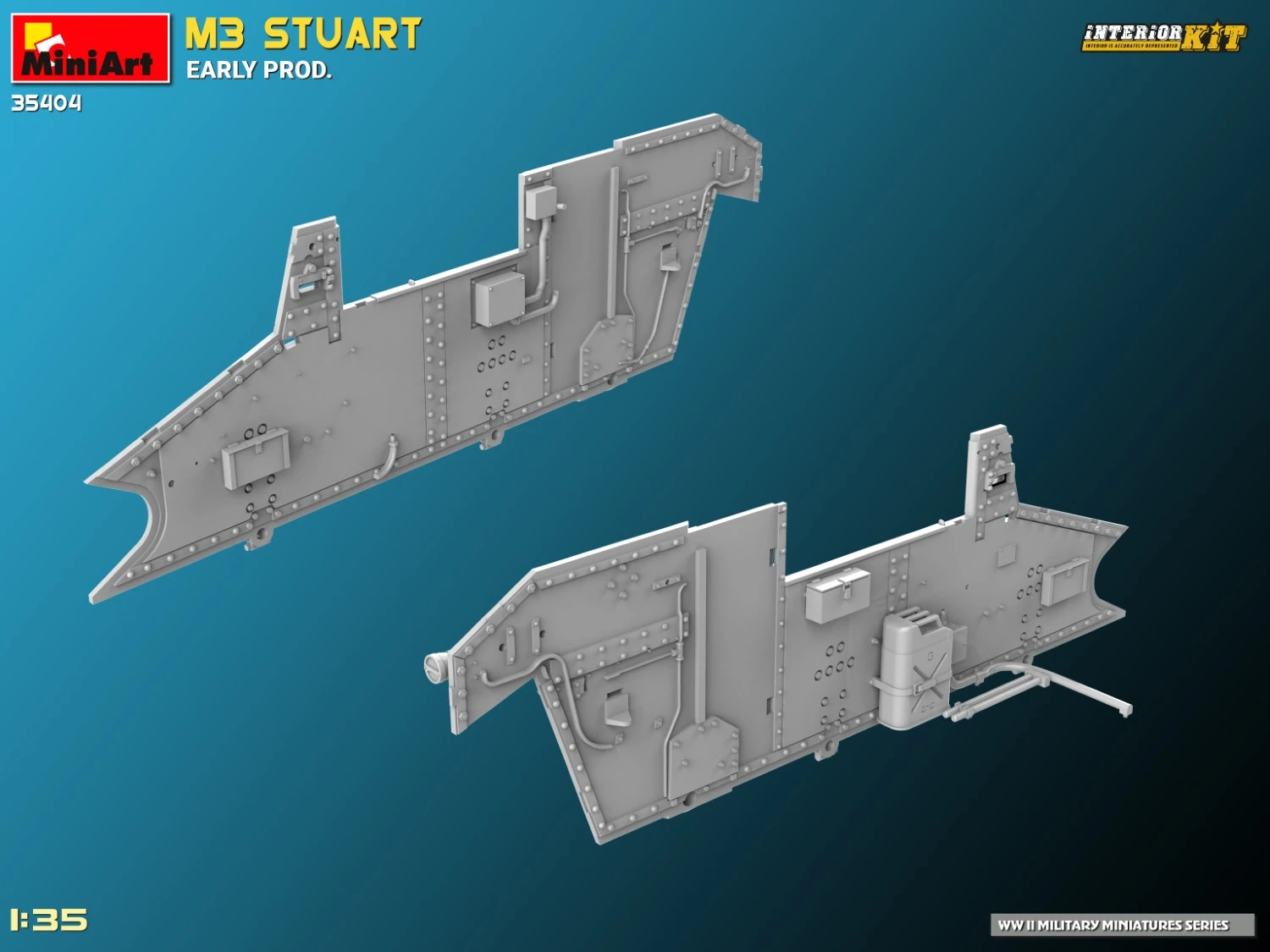 MiniArt 35404 1:35 M3 Stuart Early Prod. Interior Kit
