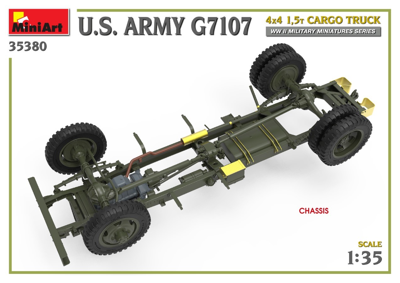 MiniArt 35380 1:35 ABD Ordusu G7107 4X4 1,5t Kargo Kamyonu