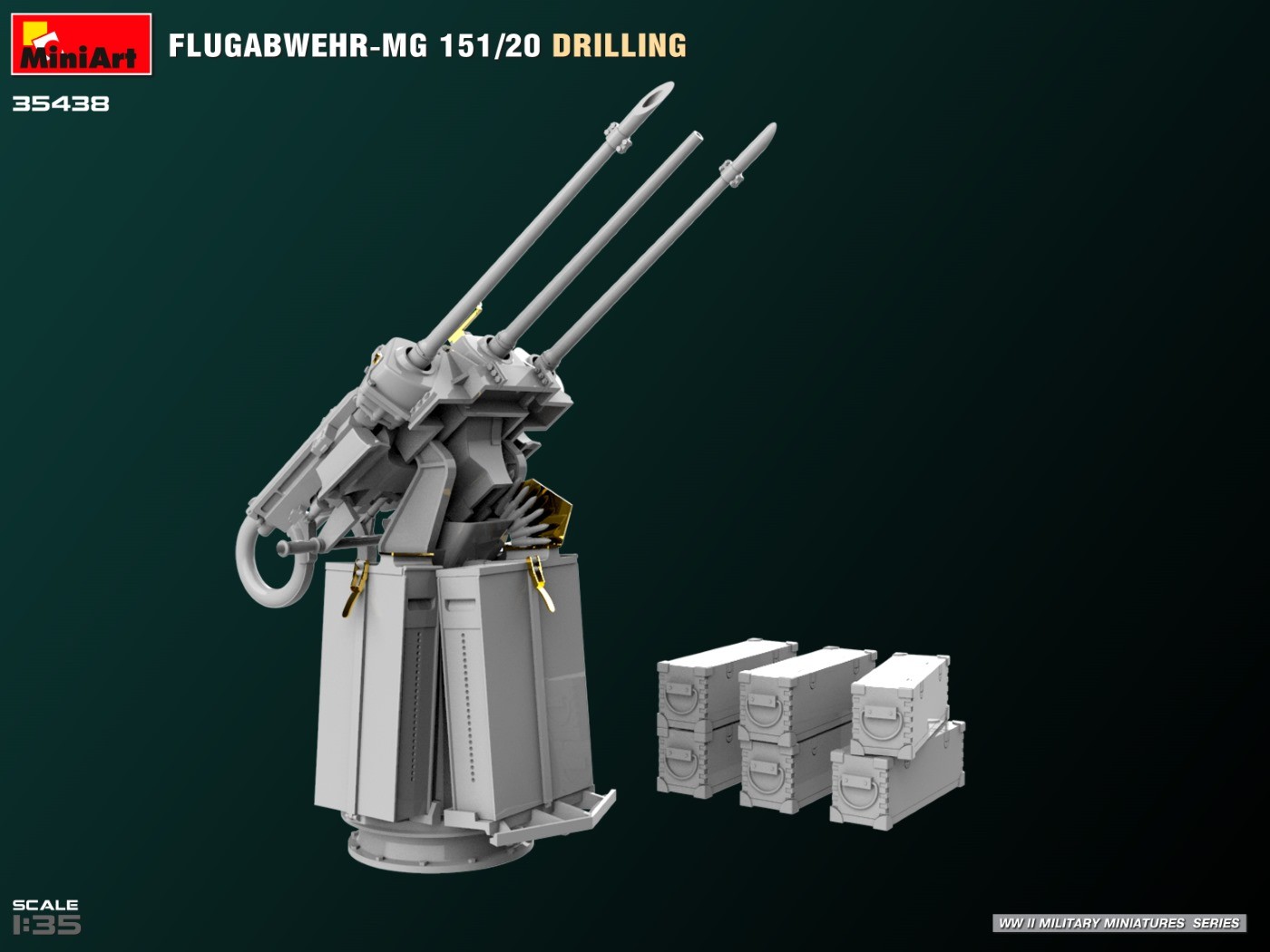 MiniArt 35438 1:35 Flugabwehr-MG 151/20 Drilling