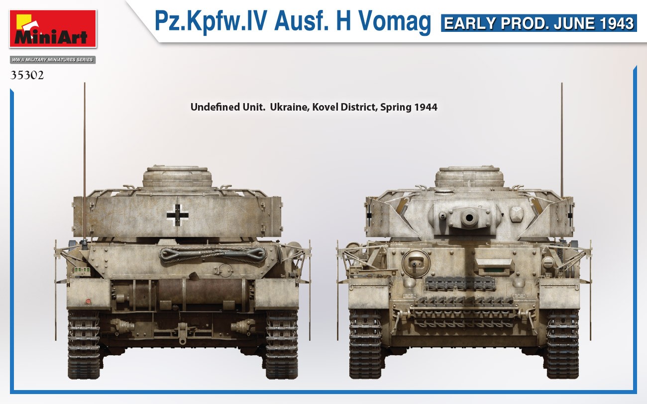 MiniArt 35302 1:35 Pz. Kpfw. IV Ausf. H Vomag İlk Üretim (Haziran 1943)