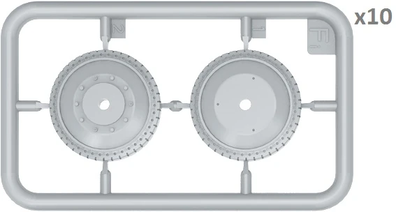 MiniArt 35236 1:35 T-34 Tekerlek Seti 1942 Serisi