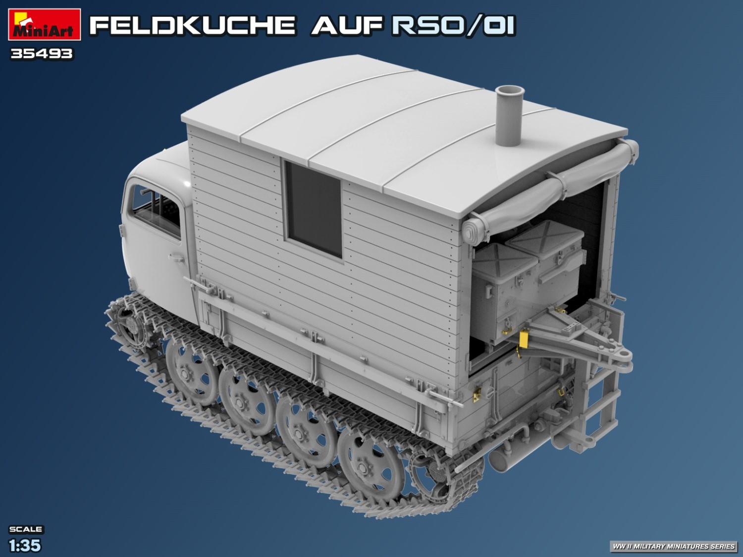 MiniArt 35493 1:35 Feldkuche Auf RSO/01 Maket