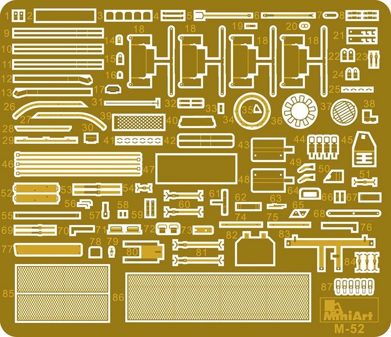 MiniArt 37021 1:35 Tiran Sh Erken Dönem Interior Kit