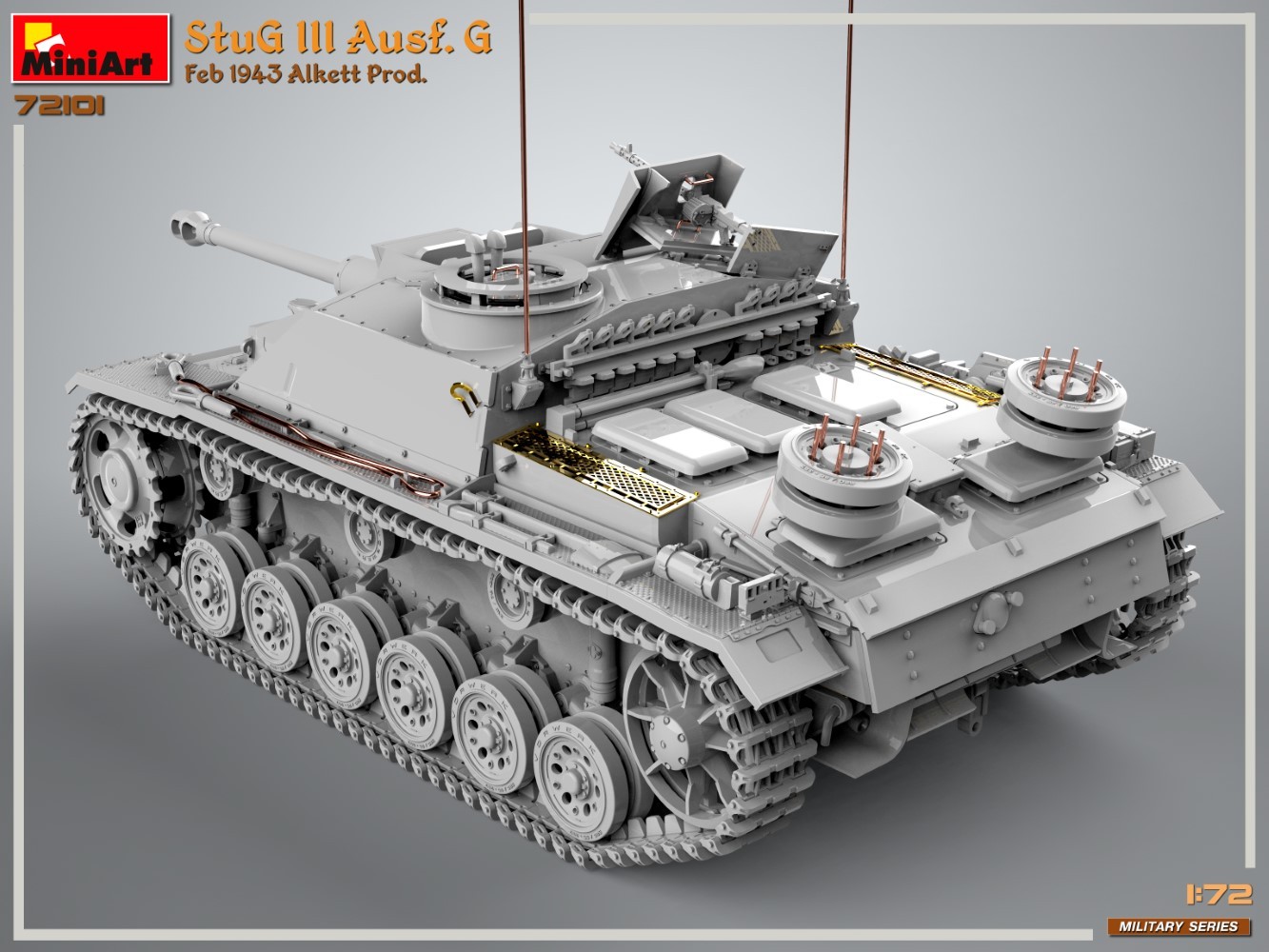 MiniArt 72101 1:72 1:72 StuG III Ausf. G Şubat 1943 Üretimi