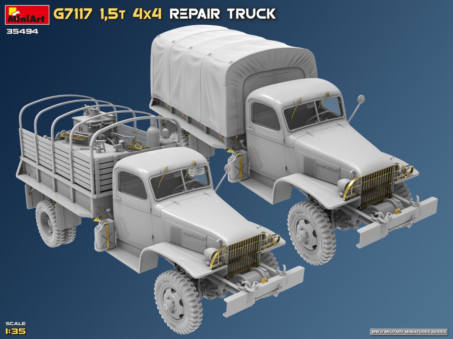 MiniArt 35494 1:35 G7117 1,5t 4x4 Tamir Kamyon Maketi