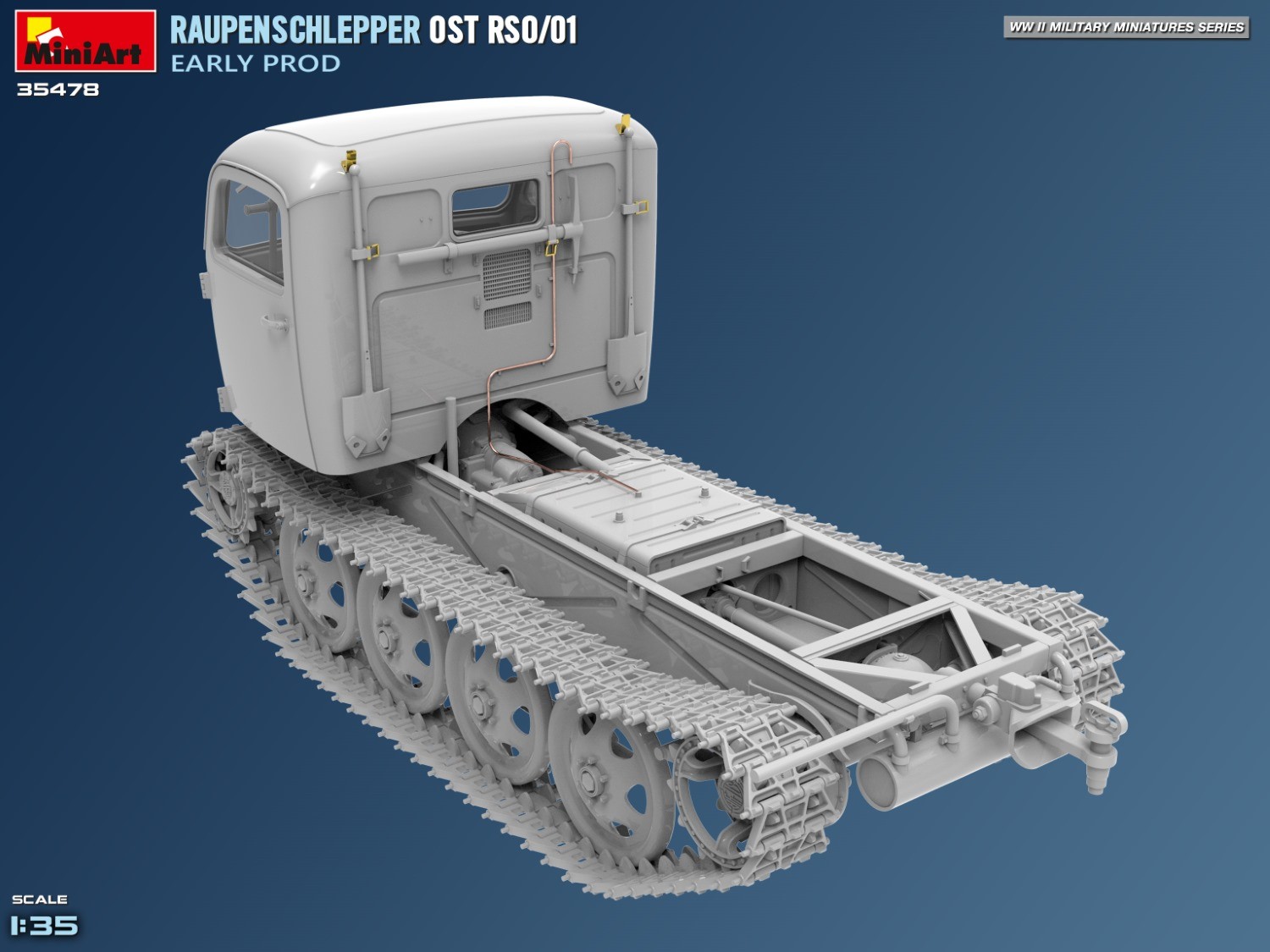 MiniArt 35478 1:35 Raupenschlepper Ost RSO/01. Erken Üretim