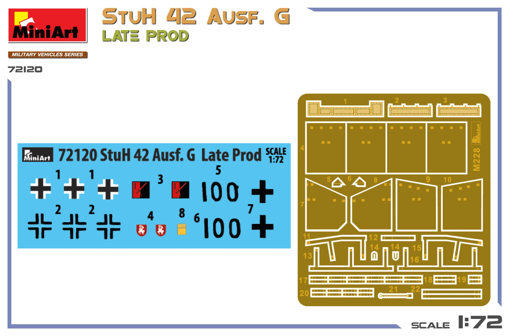 MiniArt 72120 1:72 StuH 42 Ausf. G Maketi. Late Prod.