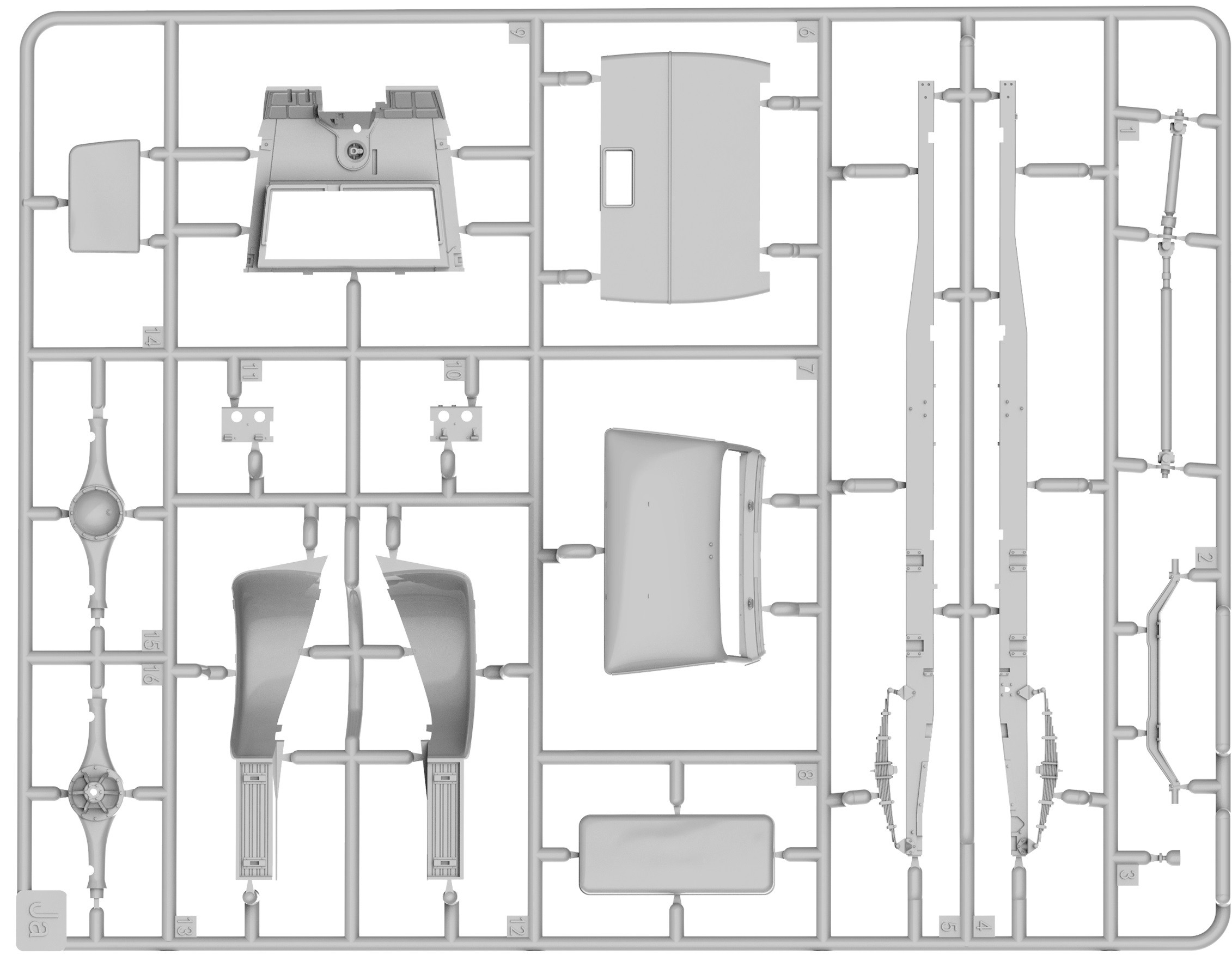 MiniArt 35459 1:35 Alman 3t Yük Kamyon Maketi 3,6-36S Son Üretim