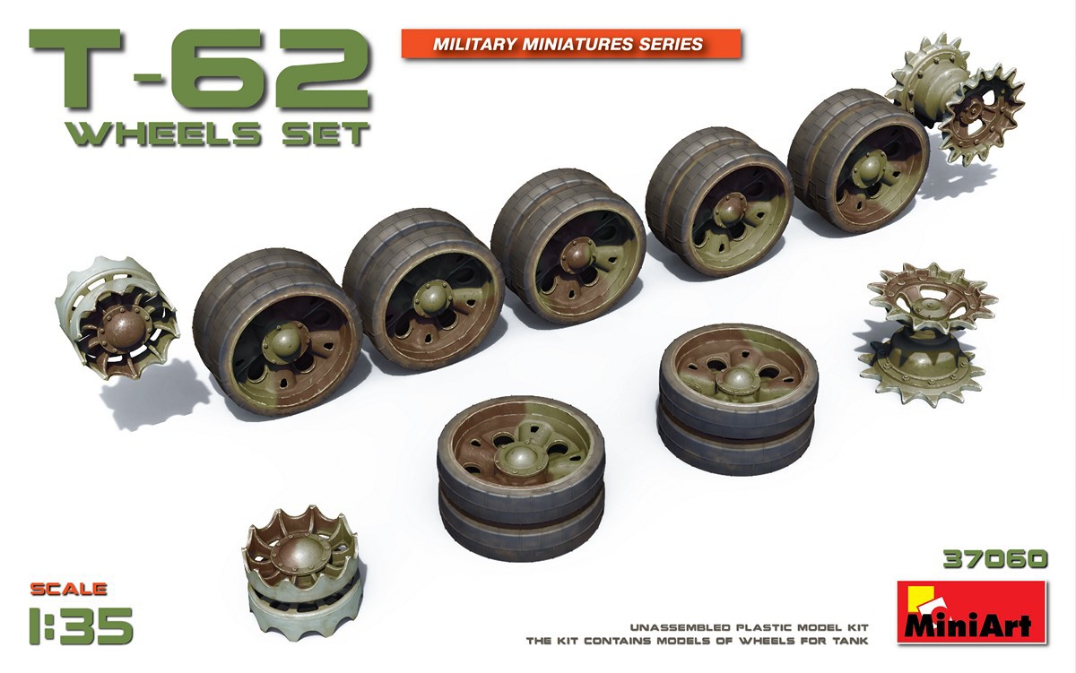 MiniArt 37060 1:72 T-62 Tekerlek Seti