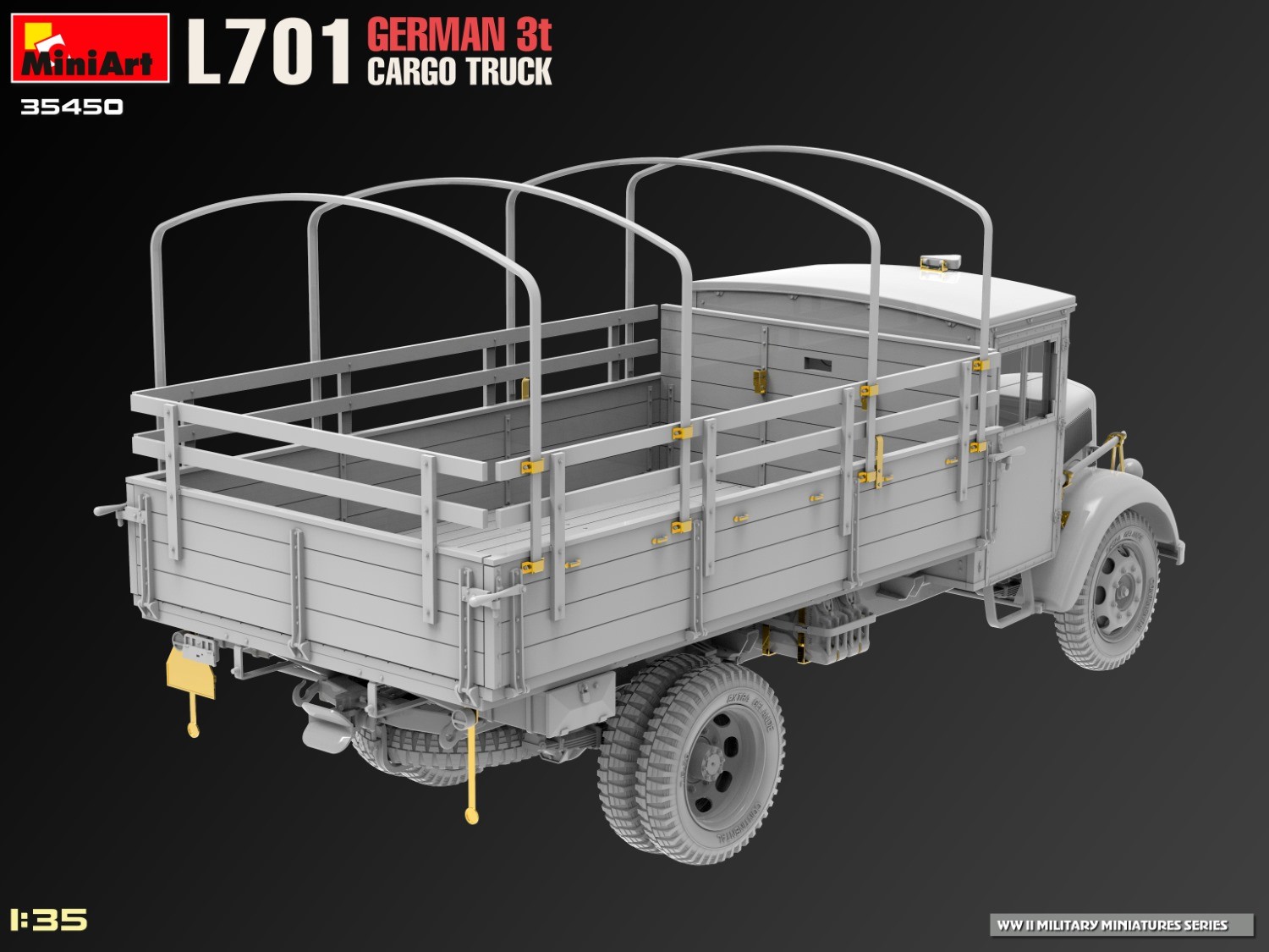 MiniArt 35450 1:35 L701 Alman 3t. Kasalı Kamyon