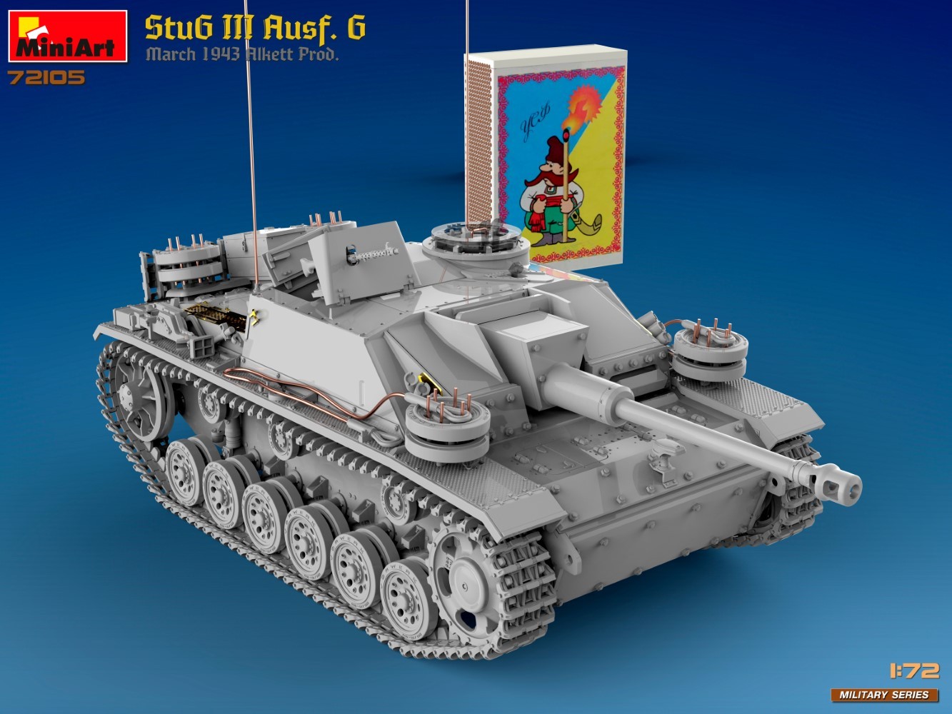 MiniArt 72105 1:72 1:72 StuG III Ausf. G Mart 1943 Üretimi