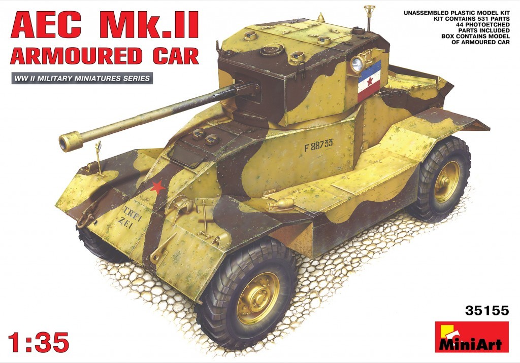 MiniArt 35155 1:35 AEC Mk II Zırhlı Araç