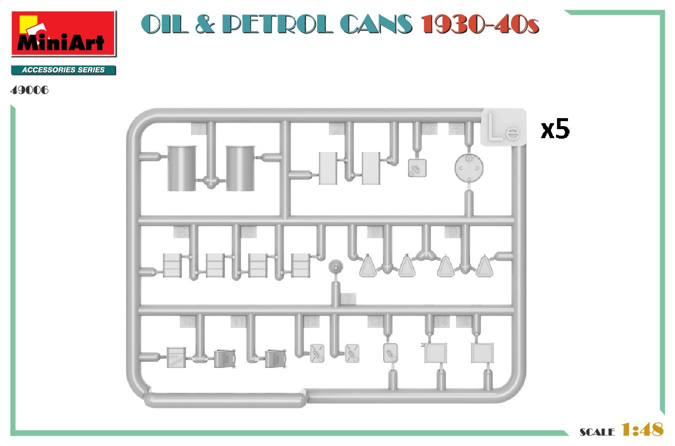 MiniArt 49006 1:48 Yağ & Petrol Bidonları 1930-40'lar