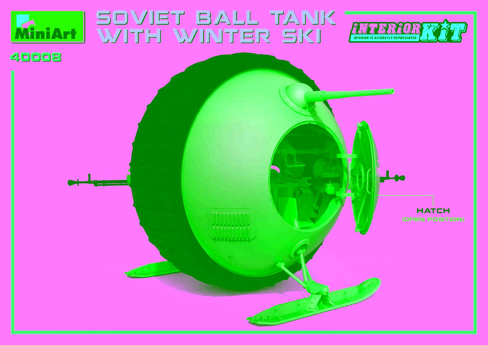 MiniArt 40008 1:35 Kayaklı Sovyet Top Tank - Interior Kit