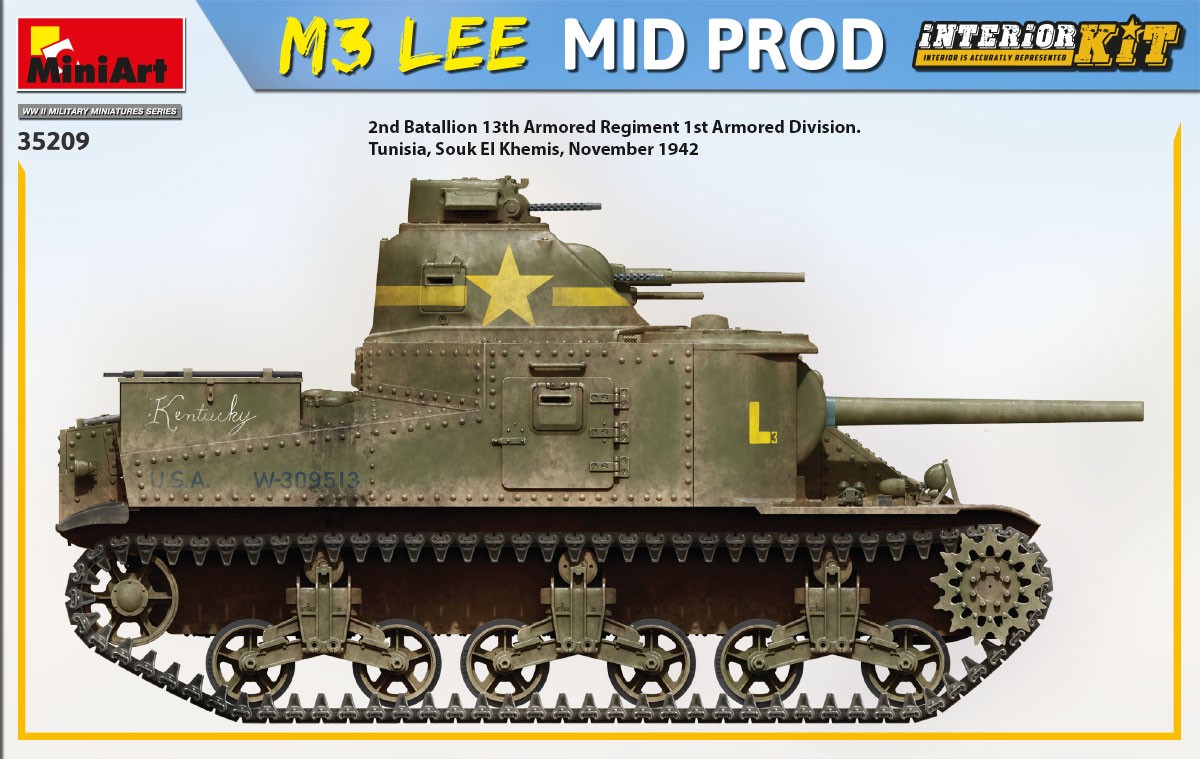 MiniArt 35209 1:35 M3 Lee Mid. Production Interior Kit