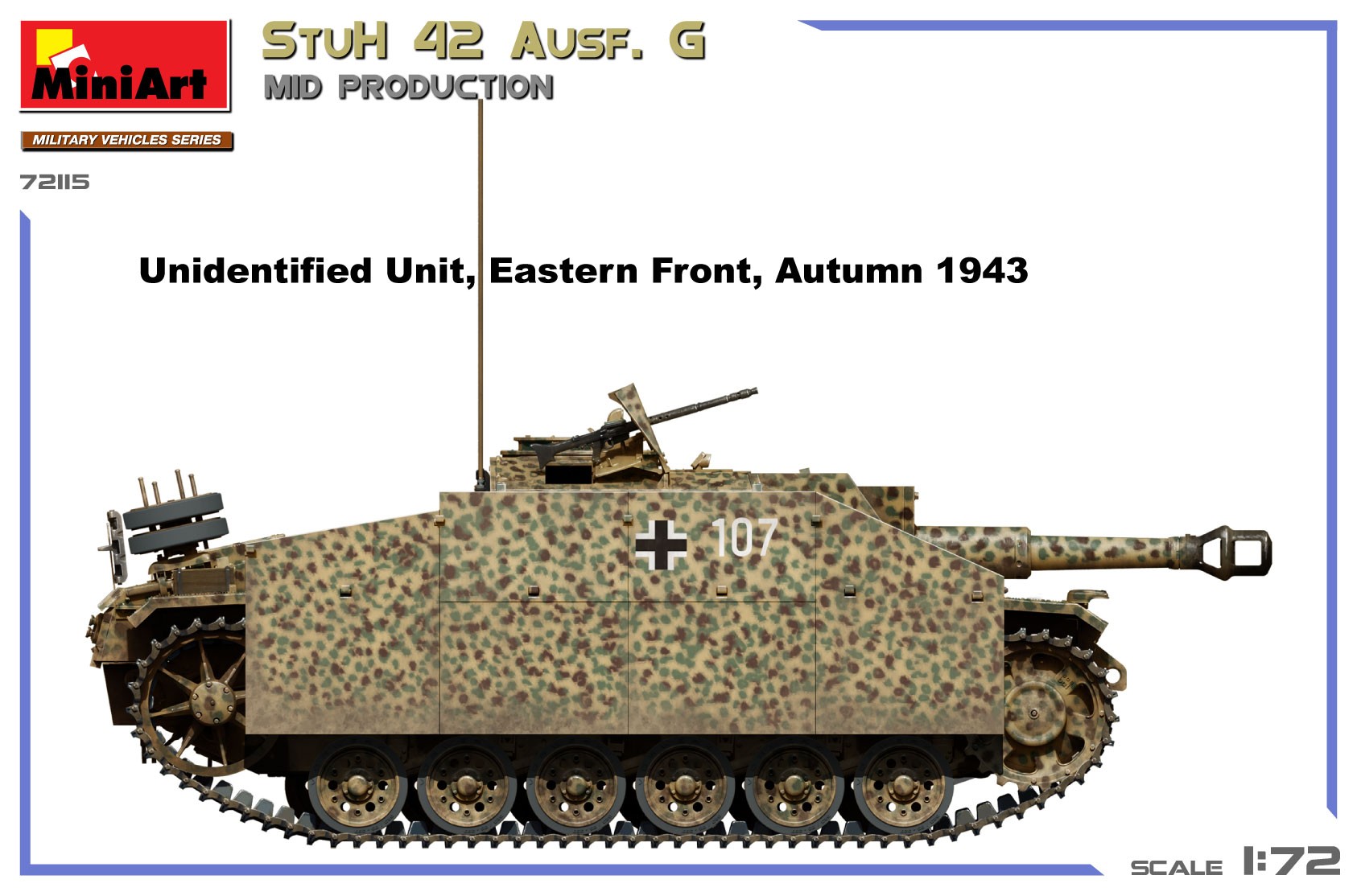 MiniArt 72115 1:72 StuH 42 Ausf G Ara Üretim
