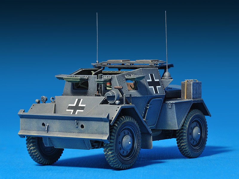 MiniArt 35074 1:35 Dingo Mk II ( Pz.Kpfw.MK 1 202 (e)) Mürettebat ile birlikte