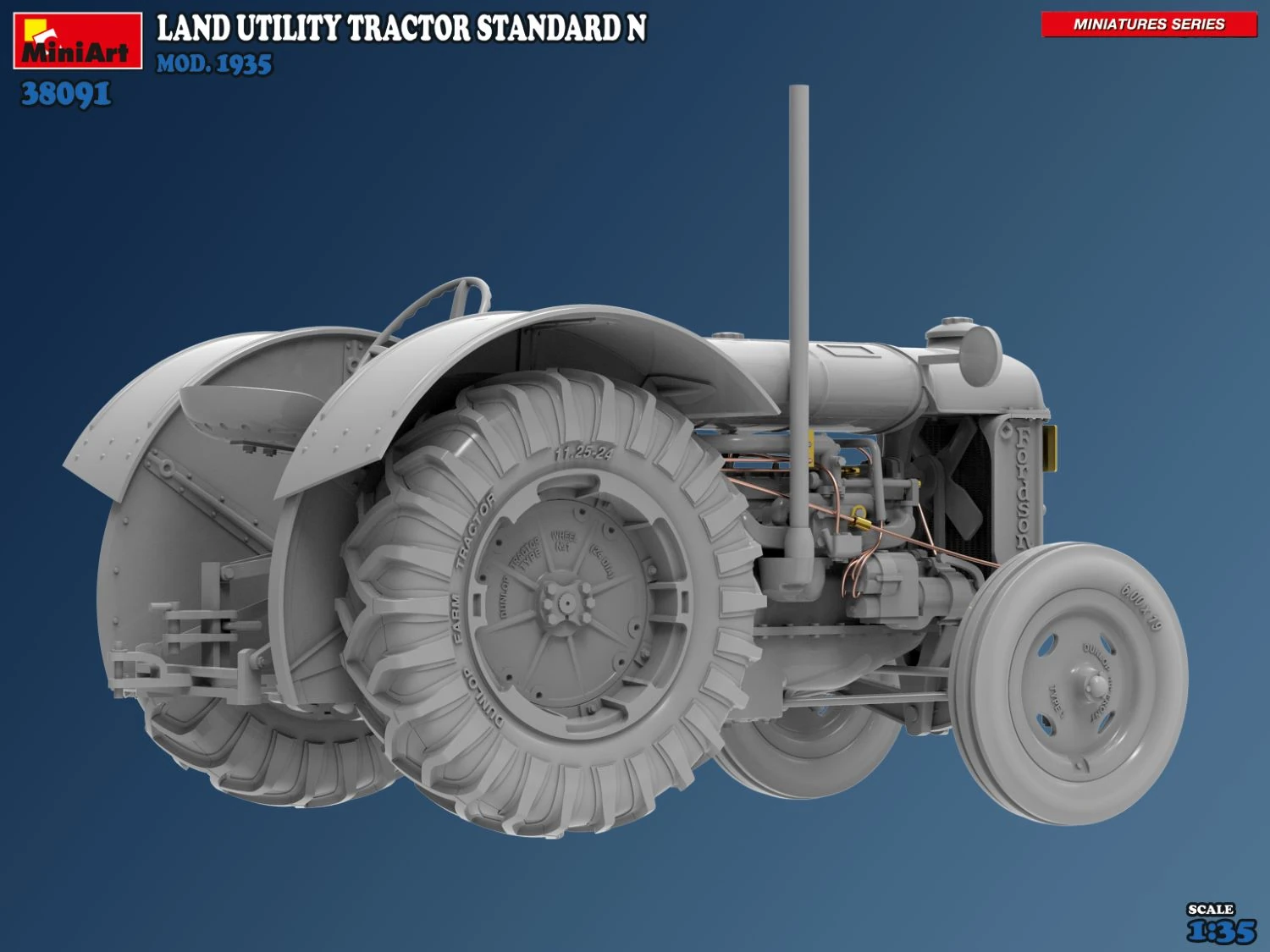 MiniArt 38091 1:35 Arazi Traktörü Maketi. Standart N. Mod. 1935