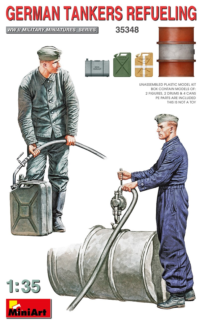 MiniArt 35348 1:35 Yakıt Dolduran Alman Tankçılar