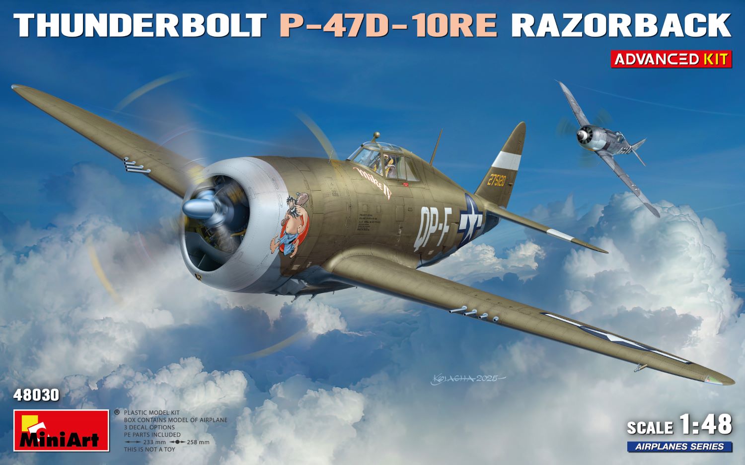 MiniArt 48030 1:48 P-47D-10RE Thunderbolt Maketi Advanced Kit