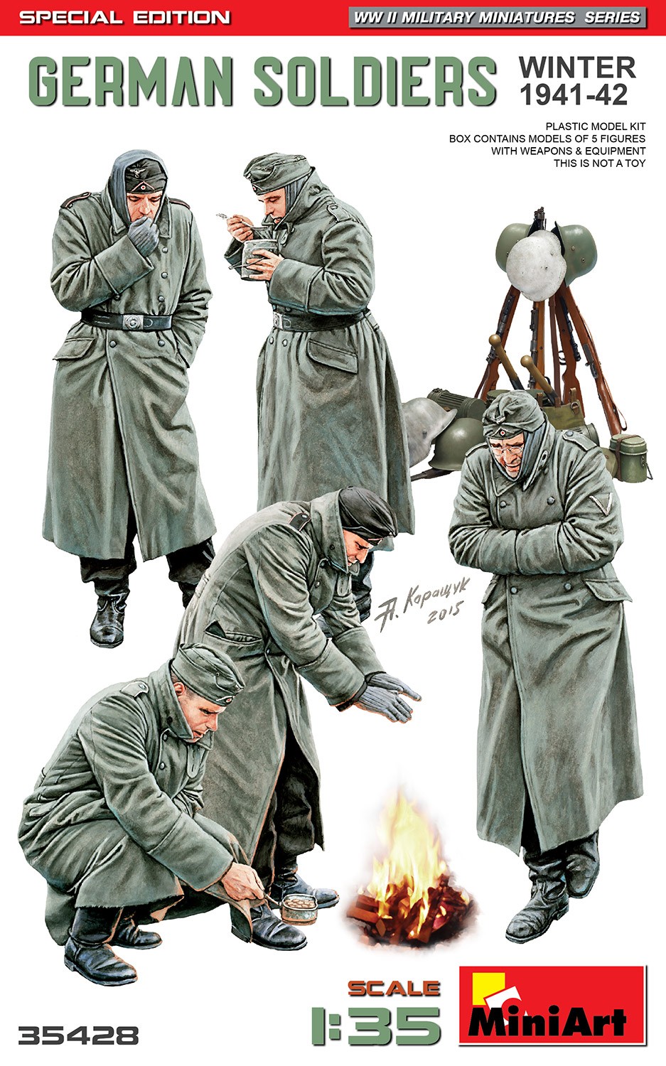 MiniArt 35428 1:35 Alman Askerleri (Kış 1941-42) Özel Baskı