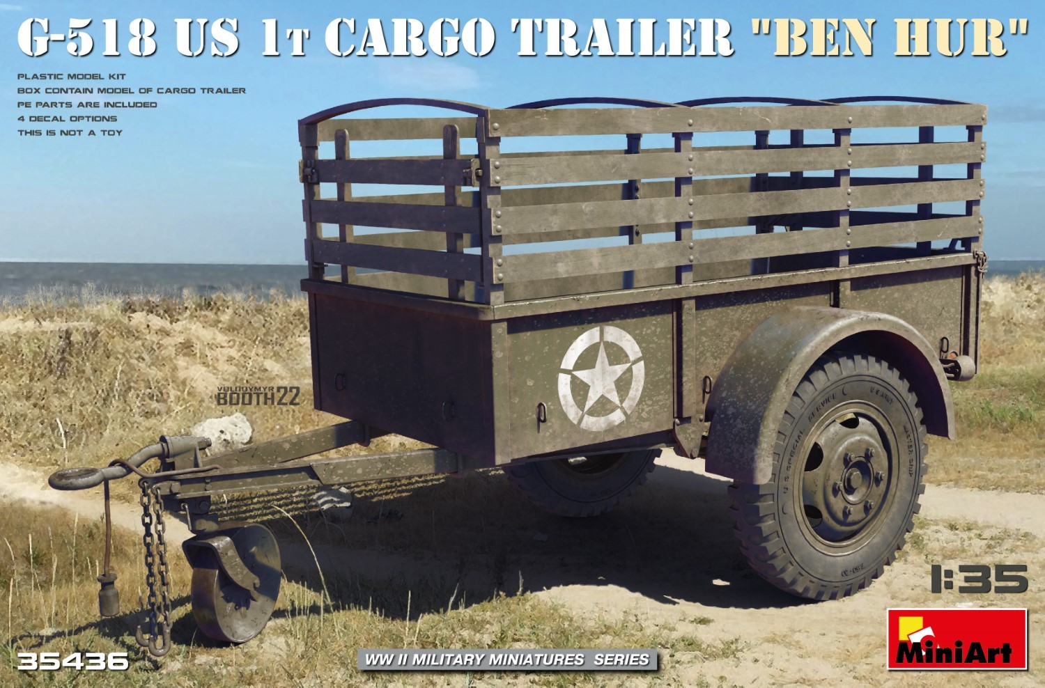 MiniArt 35436 1:35 1:35 G-518 ABD 1t. Kargo Kasası “Ben Hur”