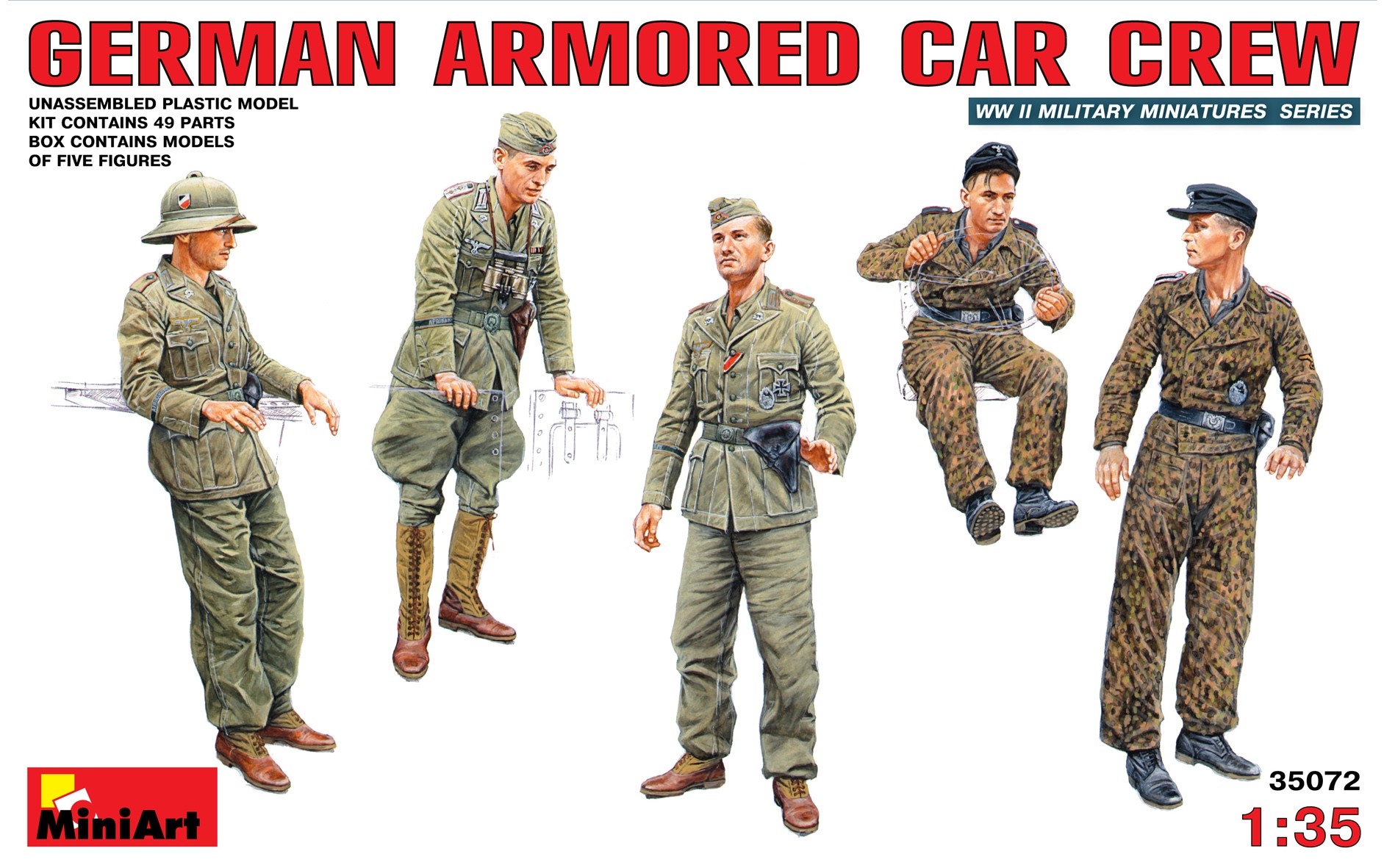 MiniArt 35072 1:35 Zırhlı Alman Araç Mürettebatı