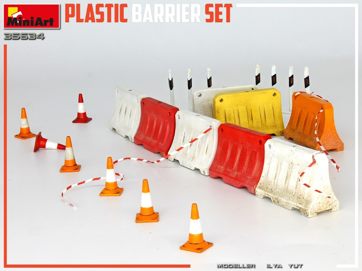 MiniArt 35634 1:35 Plastik Bariyer Seti