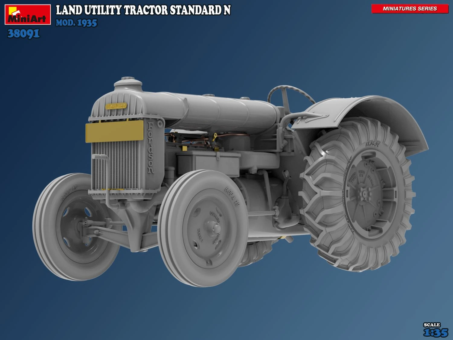 MiniArt 38091 1:35 Arazi Traktörü Maketi. Standart N. Mod. 1935