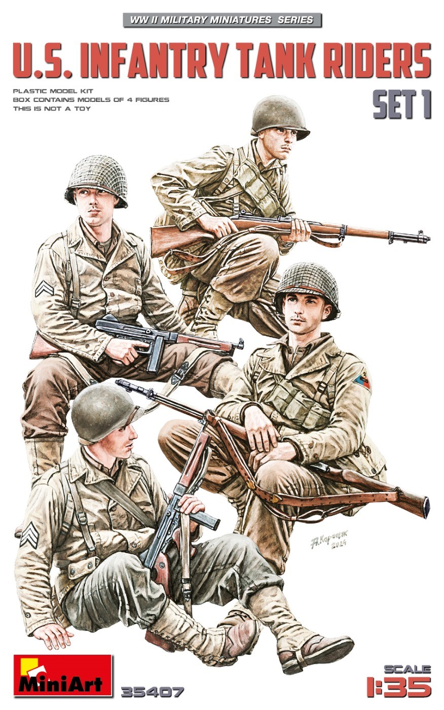 MiniArt 35407 1:35 ABD Piyade Tank Sürücüleri Set 1