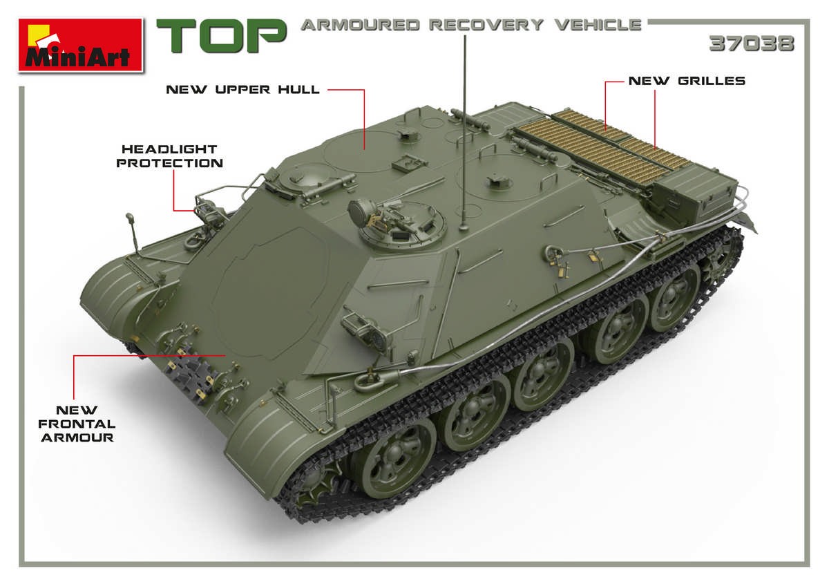 MiniArt 37038 1:35 TOP Zırhlı Kurtarma Aracı