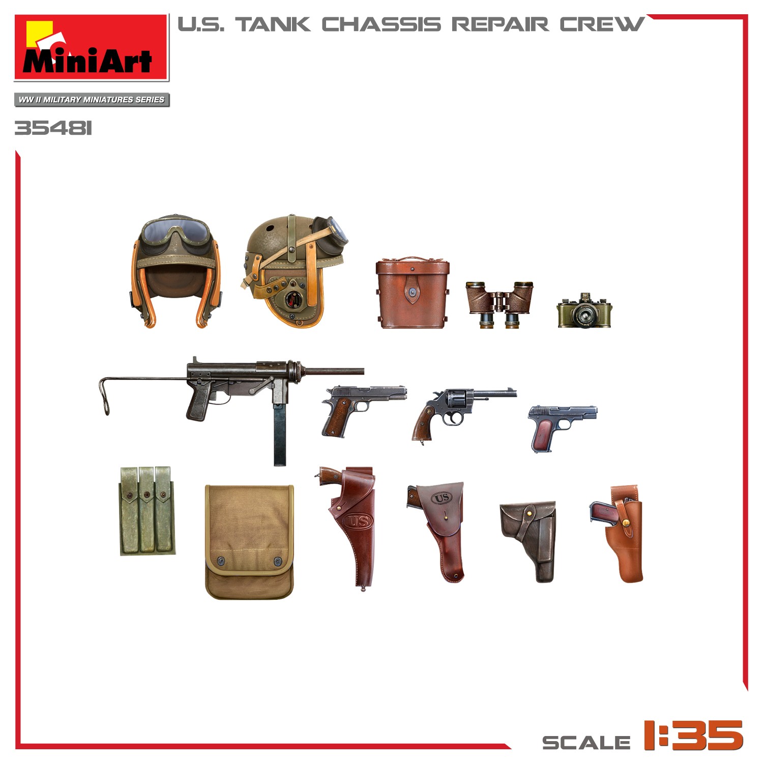 MiniArt 35481 1:35 ABD Tank Şasi Onarım Ekibi Maketi