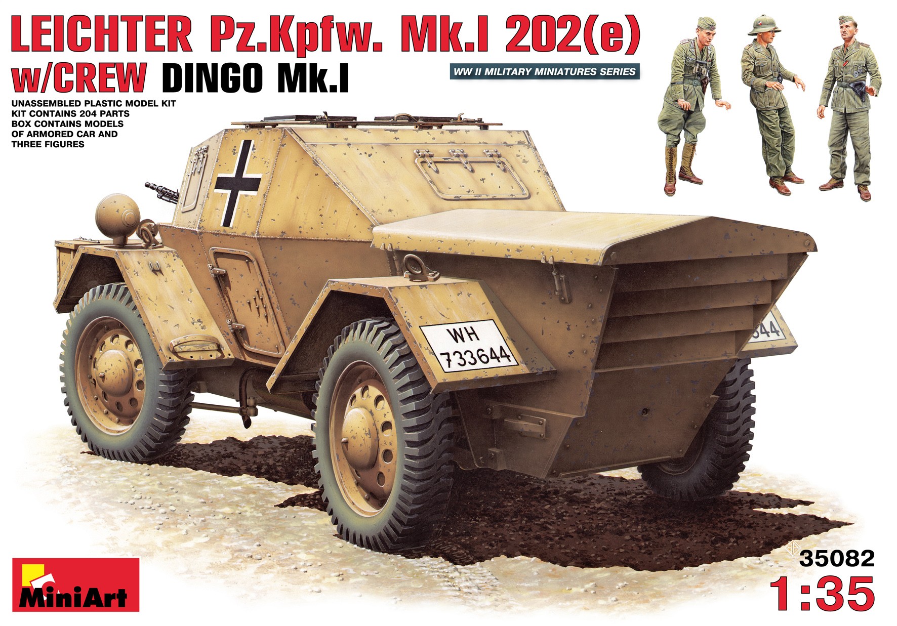 MiniArt 35082 1:35 Leichter Pz.Kpfw. MkI 202(e) Mürettebat ile birlikte