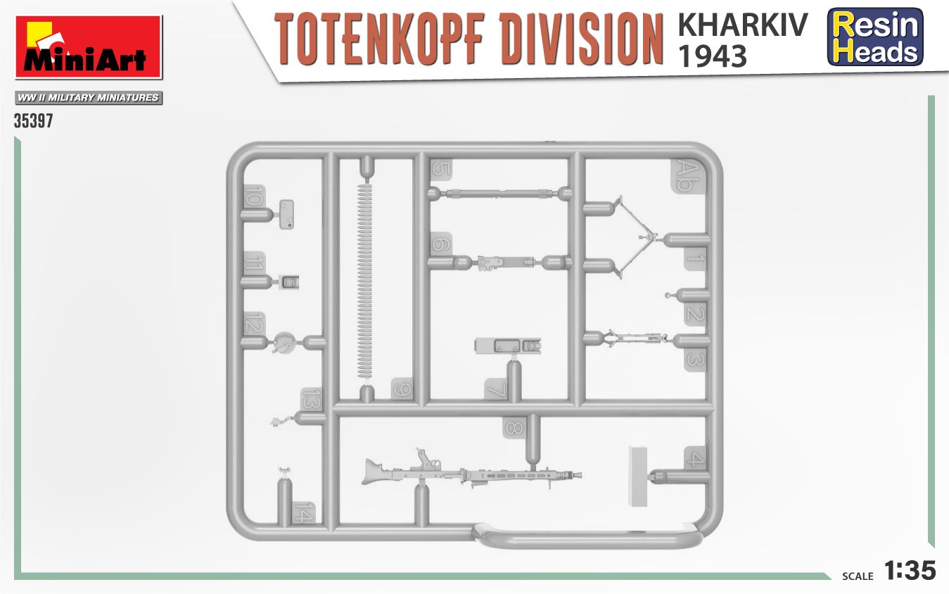 MiniArt 35397 1:35 TotenKopf Tümeni. Kharkov 1943. Reçine Başlı