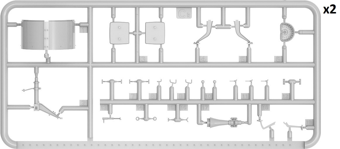 MiniArt 39010 1:35 Austin Zırhlı Araba 3. Seri: Alman, Avusturya Macaristan, Fin Servisi. Interior Kit