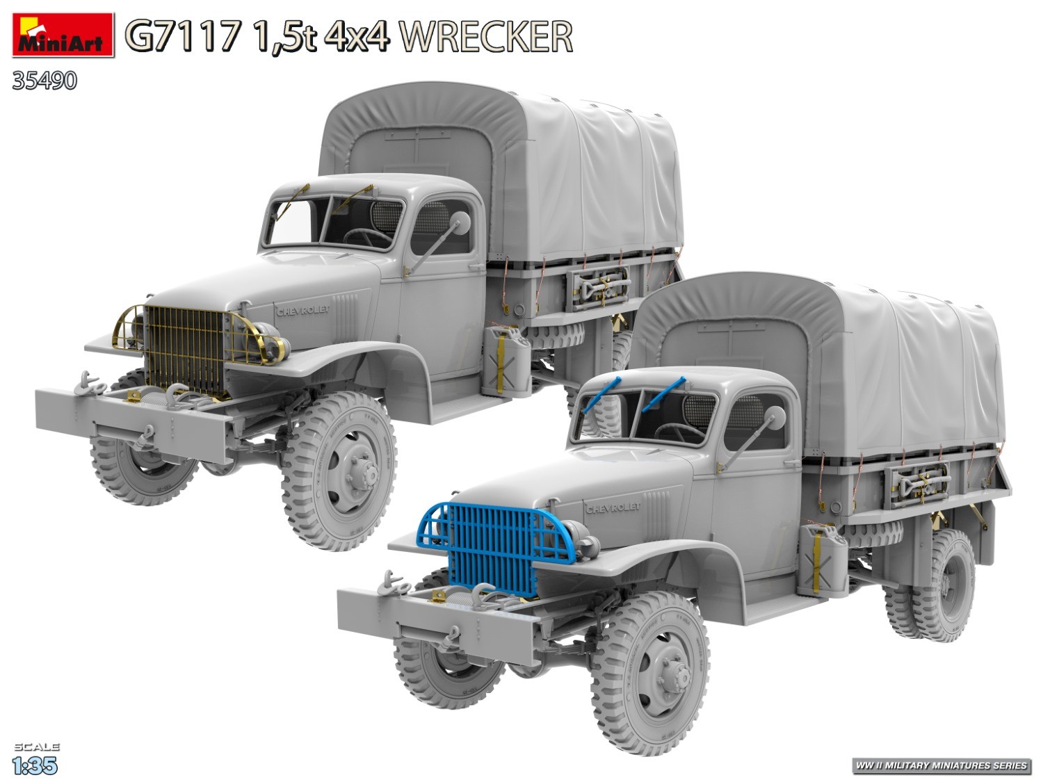 MiniArt 35490 1:35 G7117 1,5t. 4x4 Çekici Araç Maketi